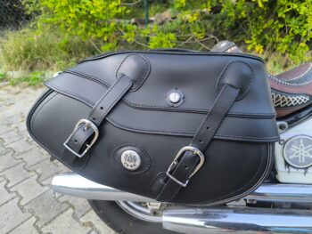 SB11 Buffalo Big  komplet sakw , skóra gładka , zamek, emblemat